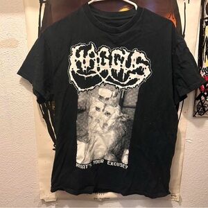 Black HAGGUS “WHATS YOUR EXCUSE?” T-Shirt ,MEDIUM